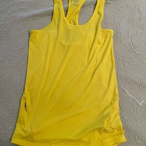 Adidas Yellow Fitted Sleeveless Tank Top